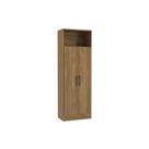Guarda Roupa Solteiro 2 Portas Multiuso N408 Nogueira - Kappesberg