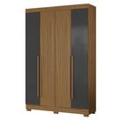 Guarda Roupa Solteiro 2030240 4 Portas 154 Cm Atacama Grafite Armoveis