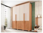 Guarda-roupa Solteiro 3 Gavetas 4 Portas Caemmun Francis