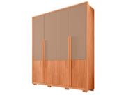 Guarda-roupa Solteiro 3 Gavetas 4 Portas Caemmun Francis