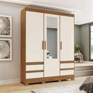 Guarda-Roupa Solteiro 3 Portas 4 Gavetas Henn Briz