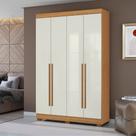 Guarda-Roupa Solteiro 4 Portas 2 Gavetas Cinamomo/Off White GR240 Aramóveis Guarda-Roupa Solteiro 4 Portas 2 Gavetas Cinamomo/Off White GR240 Aramóveis