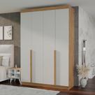 Guarda-roupa Solteiro 4 Portas 3 Gavetas 100% Mdf Marrocos