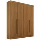Guarda Roupa Solteiro 4 Portas 3 Gavetas - Da Vinci Plus-Cinamomo - Móveis D'Doro Guarda Roupa Solteiro 4 Portas 3 Gavetas - Da Vinci Plus-Cinamomo - Móveis D'Doro