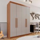 Guarda-roupa Solteiro 4 Portas 3 Gavetas Roma Espresso Móveis