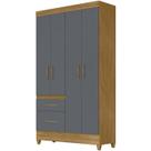 Guarda Roupa Solteiro 4 Portas 8520 Freijo Cinza Moval Guarda Roupa Solteiro 4 Portas 8520 Freijo Cinza Moval