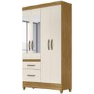 Guarda Roupa Solteiro 4 Portas Com Espelho 8520 Freijo Off White Moval Guarda Roupa Solteiro 4 Portas Com Espelho 8520 Freijo Off White Moval