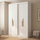 Guarda Roupa Solteiro 4 Portas e 2 Gavetas 100% MDF Manila Branco