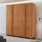 Guarda Roupa Solteiro 4 Portas e 2 Gavetas com Pés 100% MDF Severo Yescasa