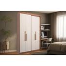 Guarda Roupa Solteiro 4 Portas e 2 Gavetas PH 1805 Carvalho/Off White - Herval