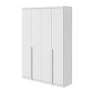 Guarda-Roupa Solteiro Alonzo 4 PT 2 GV Branco Guarda-Roupa Solteiro Alonzo 4 PT 2 GV Branco