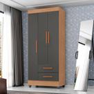 Guarda Roupa Solteiro Ambiente Lite 3 Portas Nature Cinza Móveis Leão Guarda Roupa Solteiro Ambiente Lite 3 Portas Nature Cinza Móveis Leão