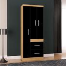Guarda Roupa Solteiro Ambiente Milão 3 Portas Damasco Preto Poquema Guarda Roupa Solteiro Ambiente Milão 3 Portas Damasco Preto Poquema