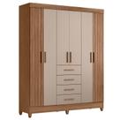 Guarda Roupa Solteiro Aruba 6 Portas Carvalho Fendi - Moval Guarda Roupa Solteiro Aruba 6 Portas Carvalho Fendi - Moval