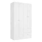 Guarda Roupa Solteiro Astro 4 Portas Branco Rosa Flex Acetinado - THB