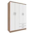 Guarda-Roupa Solteiro Atalaia 4 Portas 2 Gavetas