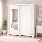 Guarda-Roupa Solteiro Athena 2 Portas 3 Gavetas com Espelho ACP