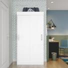 Guarda-Roupa Solteiro Cancún 2PT Branco