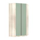 Guarda-roupa Solteiro Canto 2 Portas Verde Jade