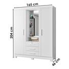 Guarda Roupa Solteiro Capelinha Premium 3 Portas Branco - Zanzini Guarda Roupa Solteiro Capelinha Premium 3 Portas Branco - Zanzini