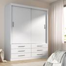 Guarda Roupa Solteiro Capri 2 Portas Correr 6 Gav