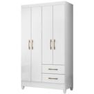 Guarda Roupa Solteiro Chile 4p 103 Cm Branco