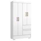 Guarda Roupa Solteiro Coimbra 4 Portas 100 cm ARMoveis