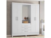 Guarda-roupa Solteiro com Espelho 4 Portas 3 Gavetas com Penteadeira Demóbile Capelinha Pérsia Guarda-roupa Solteiro com Espelho 4 Portas 3 Gavetas com Penteadeira Demóbile Capelinha Pérsia