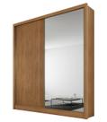 Guarda Roupa Solteiro com Espelho MDF 3 Gavetas - Virtus -Cumaru - Móveis Novo Horizonte Guarda Roupa Solteiro com Espelho MDF 3 Gavetas - Virtus -Cumaru - Móveis Novo Horizonte