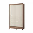 Guarda Roupa Solteiro com Pés 2 Portas de Correr Jequitiba Off White New Opção