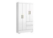 Guarda Roupa Solteiro Compacto 4 Portas 2 Gavetas