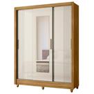 Guarda Roupa Solteiro Espelho 3 Portas Viena M07 Freijó/Off - Mpozenato
