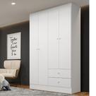 Guarda Roupa Solteiro Flex 4 Portas 2 Gavetas Astro THB