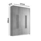 Guarda Roupa Solteiro Heros 4 Portas E 2 Gavetas Moderna Imbuia
