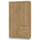 Guarda Roupa Solteiro Ideal Plus 4 Portas Nature VR