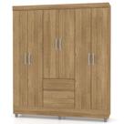 Guarda Roupa Solteiro Ideal Plus 6 Portas Nature VR Guarda Roupa Solteiro Ideal Plus 6 Portas Nature VR