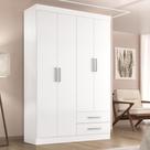 Guarda Roupa Solteiro Kioto 4 Portas 2 Gavetas