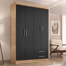 Guarda Roupa Solteiro Kioto 4 Portas 2 Gavetas