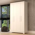 Guarda-Roupa Solteiro Lana 4 Portas 2 Gavetas 100% Mdf Branco - Acp Móveis