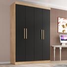 Guarda Roupa Solteiro Lisboa 4 Portas 2 Gavetas