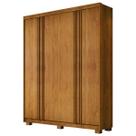 Guarda Roupa Solteiro Lisboa 4Portas Ripadas Em MDF-Cinamomo