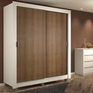 Guarda-Roupa Solteiro Madesa Dallas 2 Portas de Correr 2 Gavetas com Pés