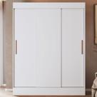 Guarda-Roupa Solteiro Marselha 3 Portas 2 Gavetas Branco - Doripel Guarda-Roupa Solteiro Marselha 3 Portas 2 Gavetas Branco - Doripel