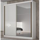 Guarda Roupa Solteiro MDF com Espelho 2 Portas 3 Gavetas Toronto