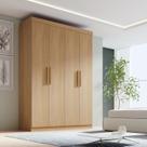 Guarda-roupa Solteiro MDF Fenix 04 Portas 03 Gavetas