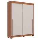 Guarda-Roupa Solteiro MDF Herval Alva, 2 Portas de Correr, Carvalho Vermontt e Off White Guarda-Roupa Solteiro MDF Herval Alva, 2 Portas de Correr, Carvalho Vermontt e Off White