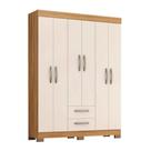 Guarda Roupa Solteiro NT6015 6 Portas e 2 Gavetas com Pés Notável