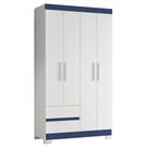 Guarda Roupa Solteiro Olímpia 4 Portas 2 Gavetas - Móveis Albatroz