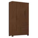 Guarda Roupa Solteiro Primordial Max 4 Portas 2 Gavetas Jacarandá Fosco - Zanzini