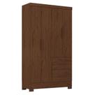 Guarda Roupa Solteiro Primordial Max 4 Portas 2 Gavetas Jacarandá Fosco - Zanzini